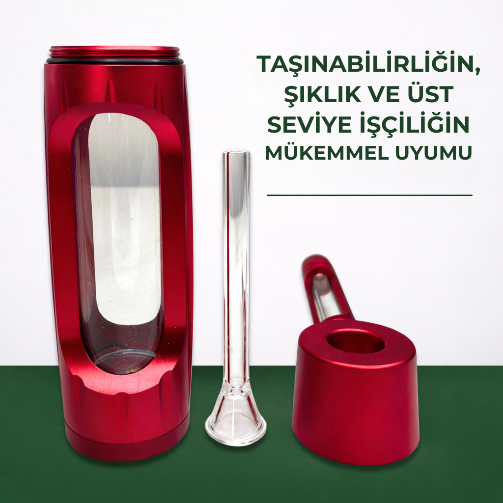 Pufgo Alüminyum & Cam Su Şişesi